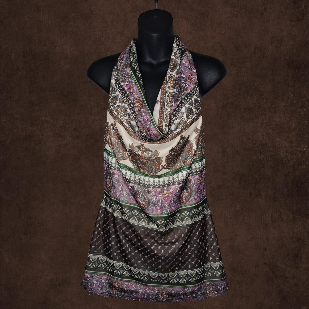 Paisley Print Sleeveless Top